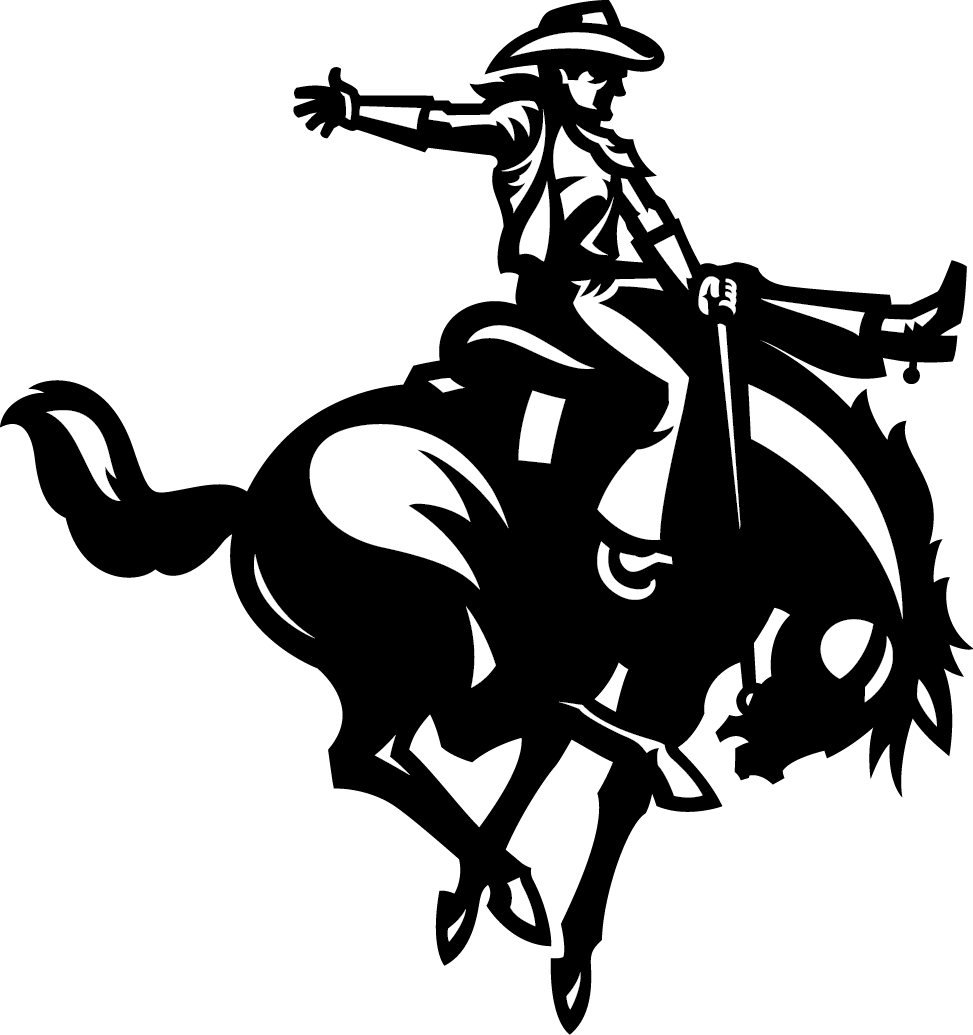 Northwestern horse and rider logo