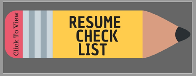 Resume Check List Picture 