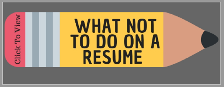 What Not To Do On A Resume