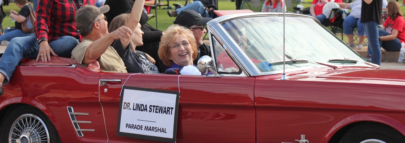 Dr. Linda Stewart as the 2016 Parade Marshal