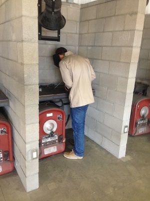 Welder at the University Farm