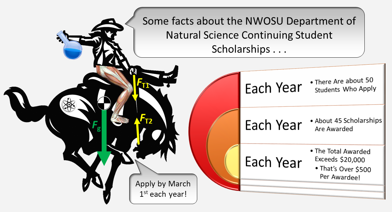 Ranger Logo with scholarships statistics