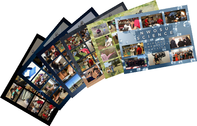 Small collage of NWOSU Science postcards