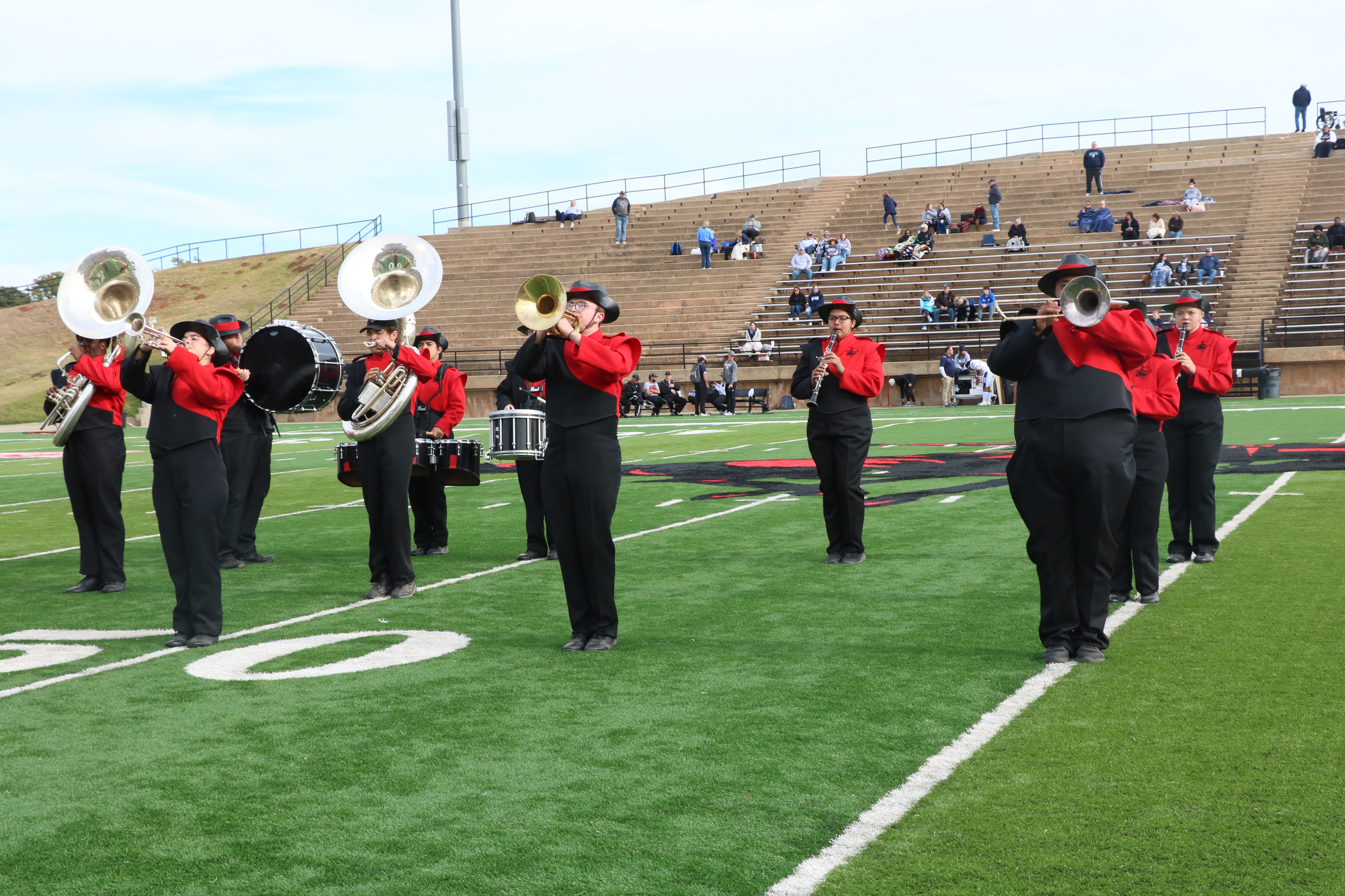 band members marching