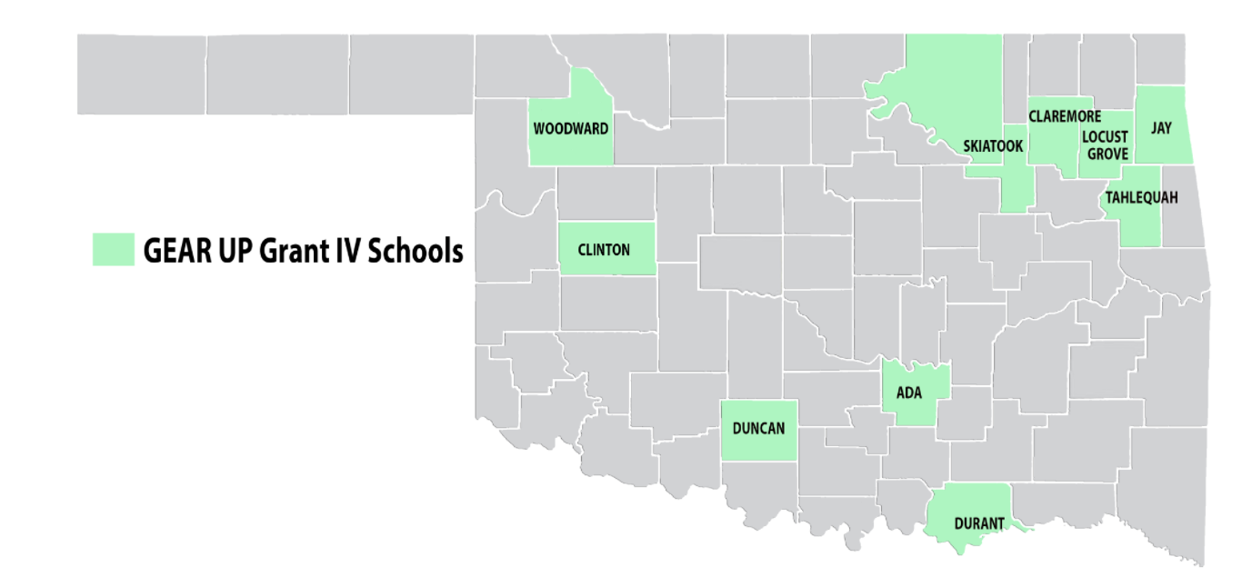 Oklahoma Gear Up school map