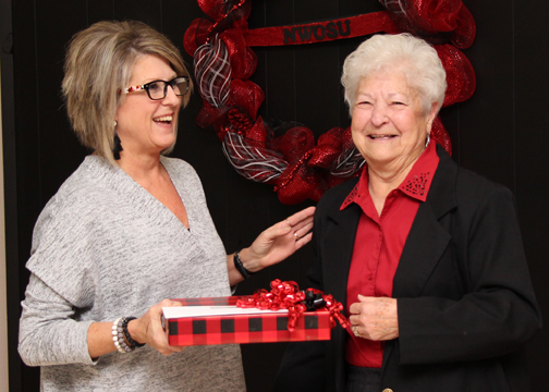 Diane Penner and Thelma Crouch - Thelma Crouch Staff Employee of the Year award