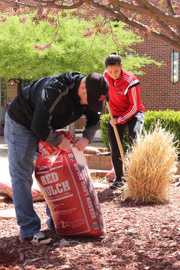 This year’s Campus Beautification event on the Alva campus is April 18 with Staff Council members joining volunteers at the Woodward campus on April 24 and the Enid campus on April 25 for similar events.