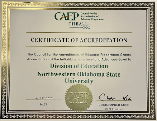 Education Accreditation Certificate