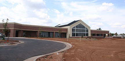 The Woodward campus building finished in 2008