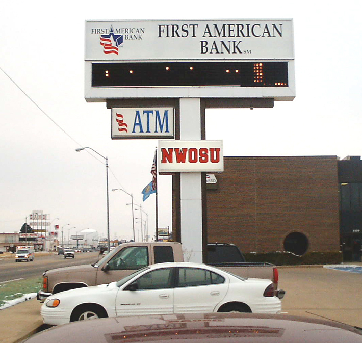 NWOSU offered classes at a bank in Woodward when it first began.