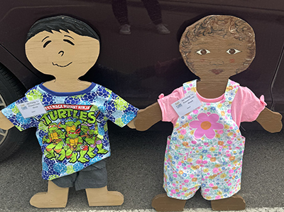 The Northwestern Oklahoma State University Social Workers Association of Tomorrow (SWAT) chapter sponsored two “Wooden Children” for The Care Campus’s annual Wooden Children Project.