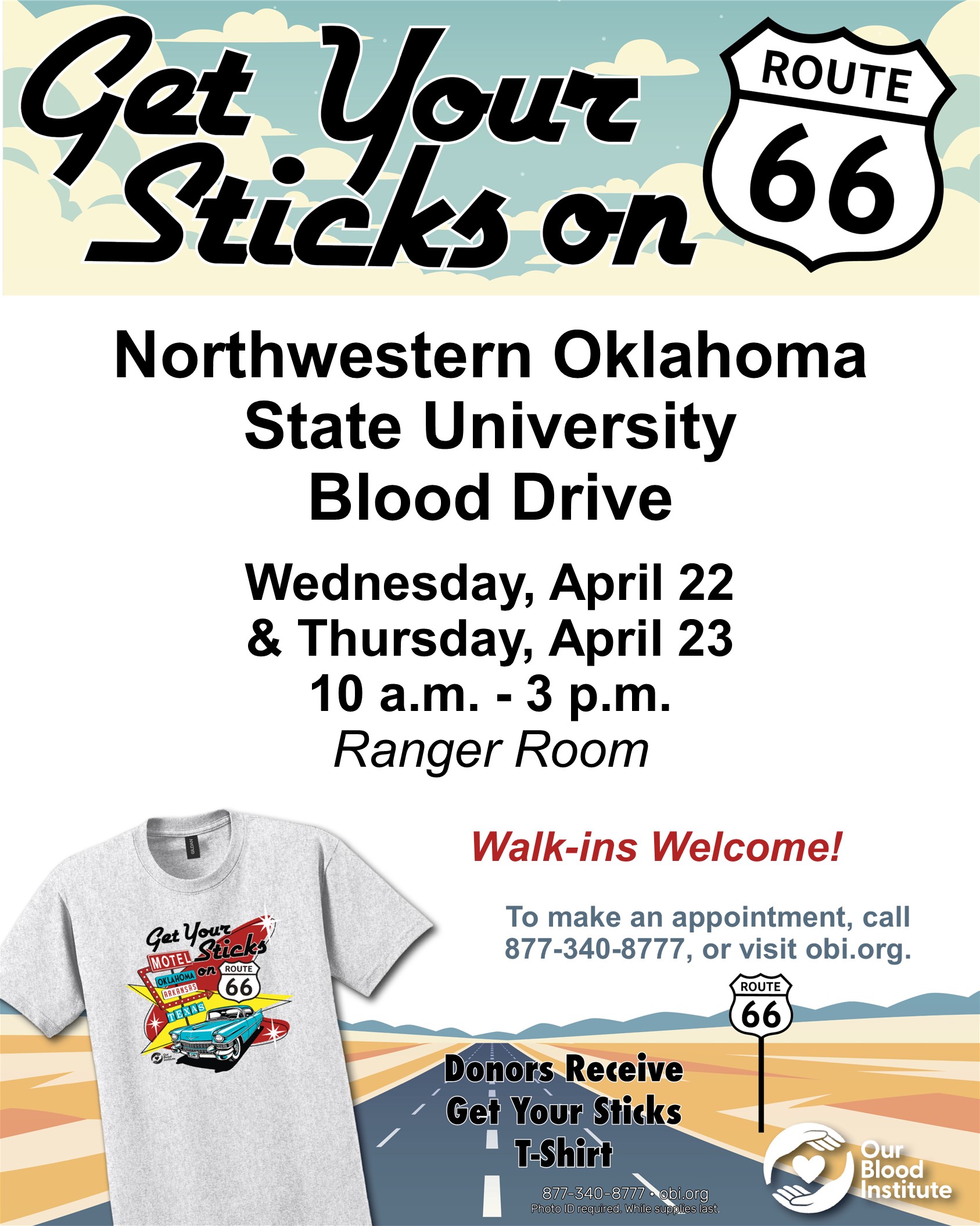 Event flyer for the Northwestern Oklahoma State University 
