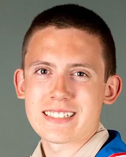 Keegan Logsdon, sophomore political science major from Alva and inaugural Reichenberger Legacy Scholar