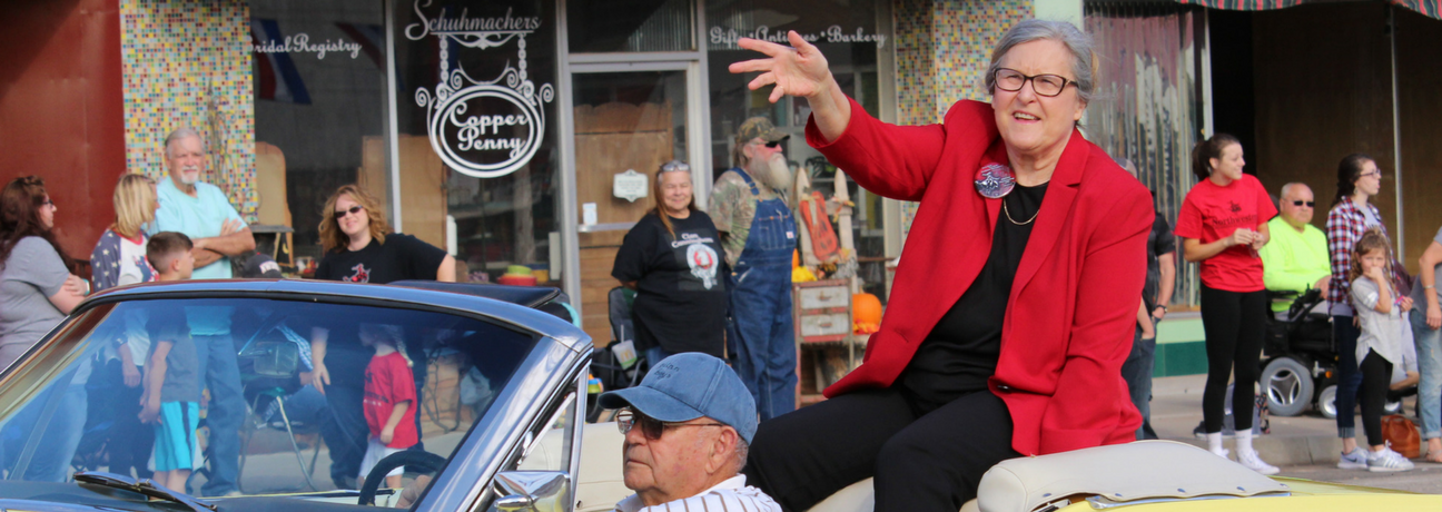 Dr. Peggy Wisdom as the 2017 Parade Marshal