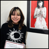 Juanita Hernandez, Guymon senior, earned the President’s Scholarship Award for her project, “Bound to Thee,” at the inaugural Red Dirt Review High School Art Show at Northwestern Oklahoma State University this past December.