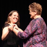 Nursing student receiving pin at ceremony