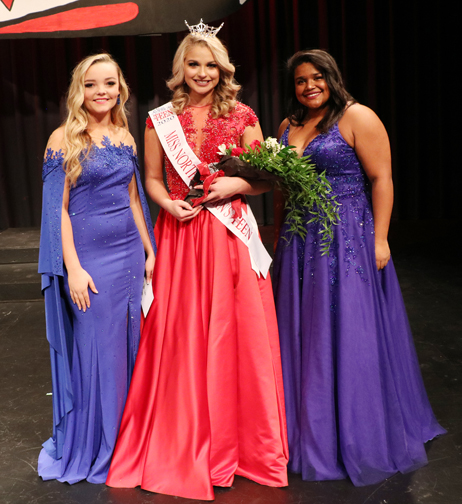 Miss Northwestern’s Outstanding Teen candidates are (left to right) Sydney Harmon, Miss Northwestern’s Outstanding Teen People’s Choice; Libby Williams, Miss Northwestern’s Outstanding Teen 2020; and Alee Hunt.
