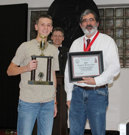 Grand Champion, Carter McGaha from Vici Public Schools, The Study of Anasa tristis Elimination Using Household Products