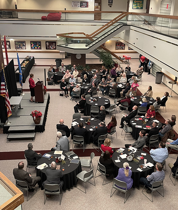 Enid Mayor George Pankonin also presented a proclamation to Dr. Janet Cunningham, university president, declaring Nov. 18 as Northwestern Oklahoma State University Day.