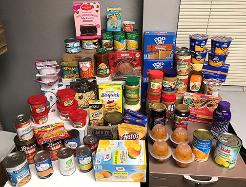 Reichenberger Fine Arts Department faculty asked audience members attending a faculty recital in January to bring non-perishable food and monetary donations for the Campus Cabinet food pantry. That event brought in $852 and 70 pounds of food. The donations come at a great time as the pantry has seen an increase in client usage this year.