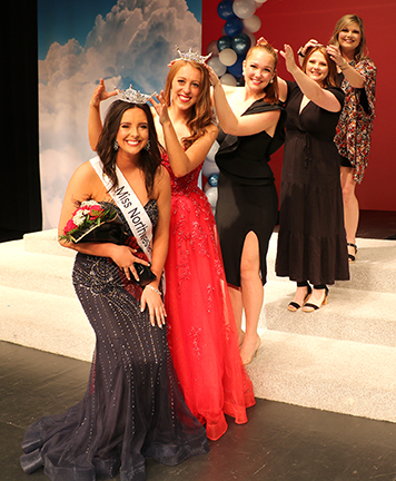 Former title holders have a bit of fun following the crowning of Megan Spray as the 2024 Miss Northwestern in October 2023 including Emily Smith (2023), Carli Seabolt (2022), Mary Shklar Conner (2016) and Cali Crissup Fitzpatrick (2010).