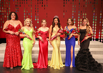 Winners from the 72nd Miss Cinderella Pageant are (from left to right) Miss Congeniality Reagan McReynolds, Miss Pond Creek - Hunter; fourth runner-up Marlie Pitts, Miss Waynoka; talent winner and first runner-up Selah Bentley, Miss Laverne; Miss Cinderella 2024, Zoey Roberts, Miss Woodward; interview winner and second runner-up Abbey Elam, Miss Shattuck; and third runner-up Neely Norman, Miss Mooreland.