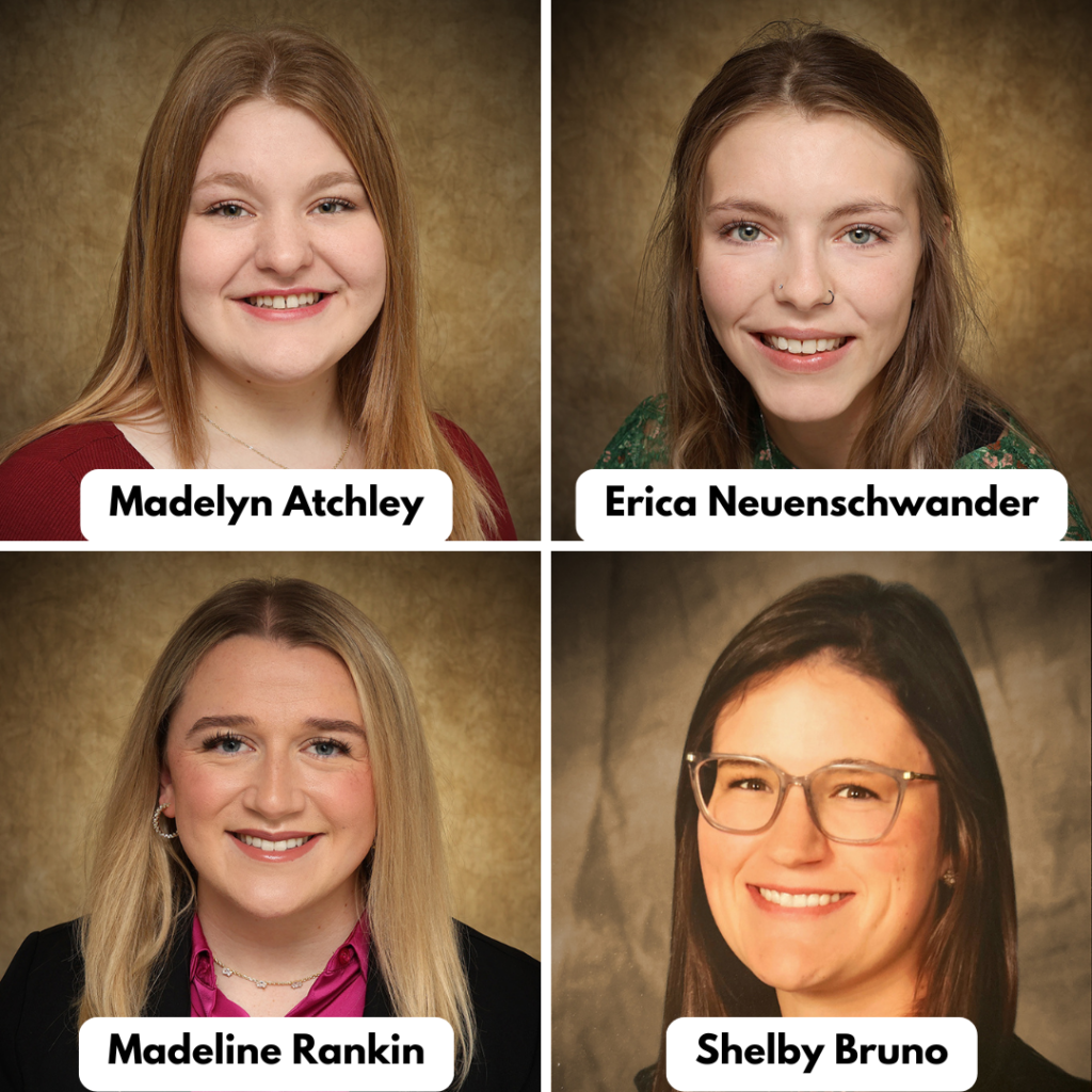 Early Childhood Education – Madelyn Atchley of Enid at Hayes Elementary School in Enid; Erica Neuenschwander of Sharon at Woodward Early Childhood Center; Madeline Rankin of Gate at Washington Early Childhood Center in Alva
