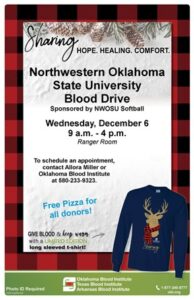 December OBI Blood Drive looking for 100 donors Dec. 6