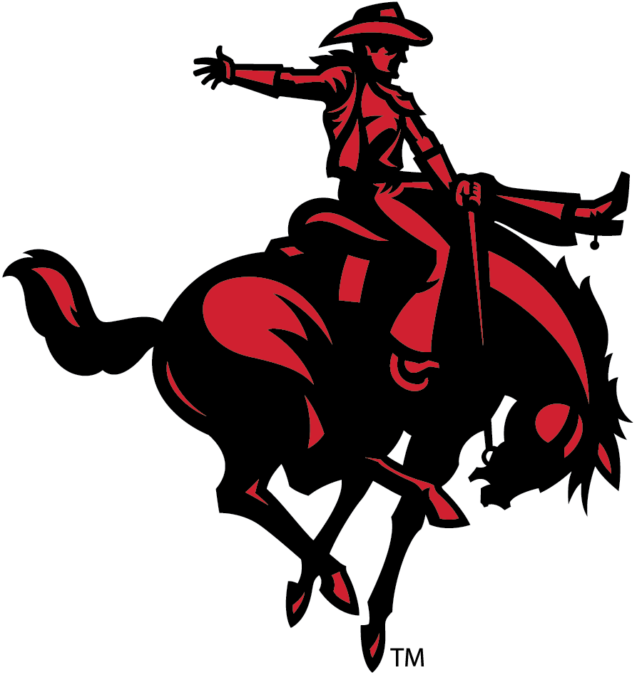 Horse rider icon - black and red PNG