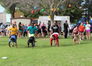 Students participated in several games last year on the downtown square for Bahama Breakaway. This year’s event will take place April 19 with plenty of more games to enjoy.