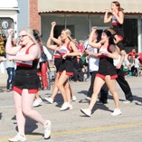Cheerleaders in parade