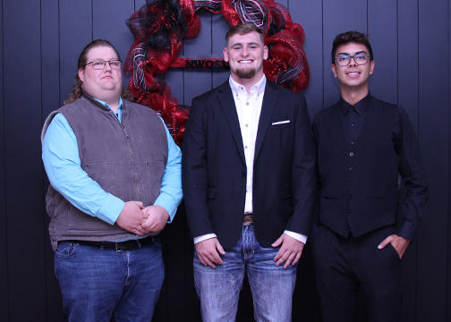 Ranger Royalty King finalists who will go on to the final round of voting are (pictured left to right) Michael Czapansky, Sam Gentry and Chuy Dominguez.
