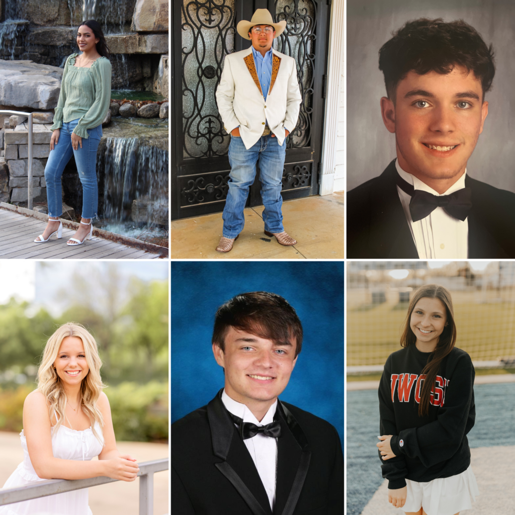 Top Row (Left to Right): Flor Amador, Baylan Byrd, Chance Cash Bottom Row (Left to Right): Jaxyn Cloud, Drake Daugherty, Cassidy Fitzgerald