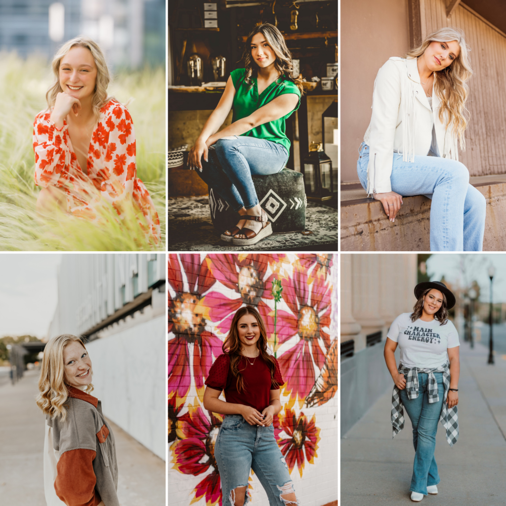 Top Row (Left to Right): Piper Gallagher, Riley Hensley, Teagan Koontz Bottom Row (Left to Right): Lainey Morse, Alaina Pierce, Olivia Pride