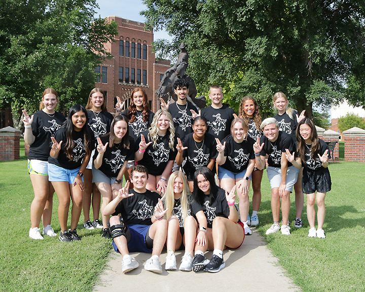 High school graduates preparing to be junior counselors attending the June OASC Basic workshop June 12-17 are (back row, left to right) Chloe Lehr, Taylor Piercy, Ashly Chavez, Diego Ochoa, Jack Hill, Kate Tuttle and Gracie Blubaugh; (middle row) Chabelli Mendoza, Alyssa Johnson, Addyson Lyndsey, Adrianna Newby, Madeline Camp, Lakota Tolloak and Kaylee Do; (front row) Harry Powers-president, Hannah Feurerhelm-vice president, and Breianah Peterson-secretary.