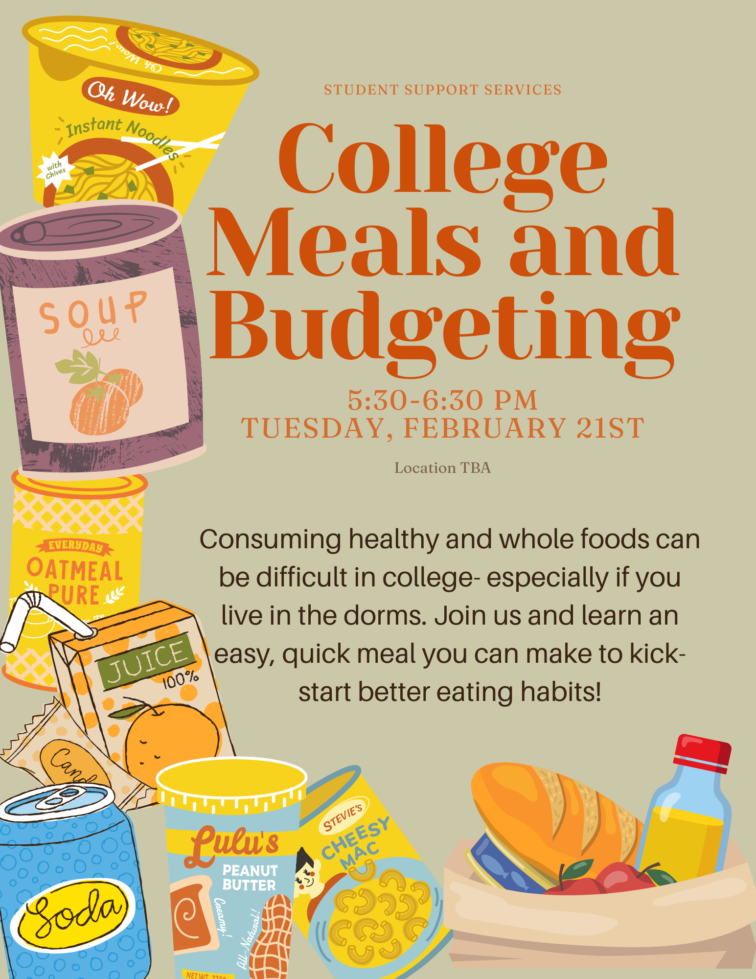 College Meals and Budgeting Learn easy and affordable meal ideas, budgeting tips, and healthier eating habits for college students living on campus.