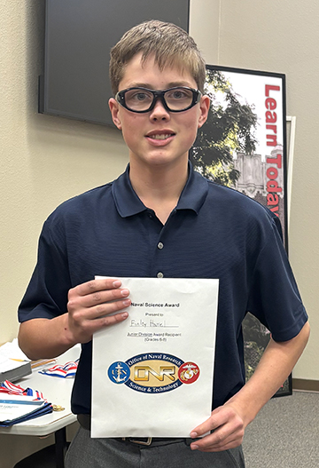 Finley Harrel from Vici Public Schools won Grand Champion honors in Division II of the Northwest Oklahoma Regional Science Fair that took place Feb. 6 at Northwestern Oklahoma State University. Finley won a number of other awards and also qualified for the Oklahoma State Science & Engineering Fair in Stillwater.