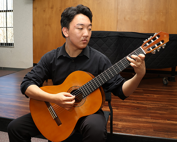 Jacob Hassler from Enid High School placed first for his solo at the Northwestern Oklahoma State University Guitar Festival March 31 in Alva.