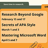 J.W. Martin Library Staff Plans Upcoming Spring Workshops