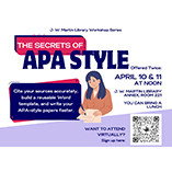 J.W. Martin Library Staff Plans Upcoming Workshop ‘The Secrets of APA Style’