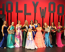 Miss Northwestern 26 Group_300: The 2026 Miss Northwestern and Teen contestants are (left to right) Jayce Schultz, Olivia Church, Teen People’s Choice Award winner; Tanith Erikson; Lauren Thomason, Miss Northwestern’s Teen 2026; Hadleigh Duggar (front) Miss Northwestern’s Star 2026; Abbey Elam, Miss Northwestern 2026; Jadyn Chancey, People’s Choice Award winner; Addison Tucker, Jessica Goucher, top ad/patron seller; Kaylyn Aldrich, second runner-up; and Jamie Torres Franco, first runner-up.
