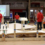 Students compete in last year’s Heartland BEST Robotics competition in Northwestern’s Percefull Fieldhouse. The contest will take place Nov. 1 from 10:30 a.m. – 2 p.m. in the same location. The public is welcome to attend.