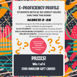 Northwestern Oklahoma State University E-Proficiency Profile Testing Period Open
