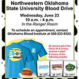 Northwestern to Play Host to Blood Drive June 23