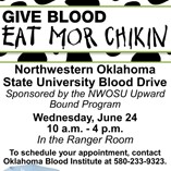 Northwestern to play host to Blood Drive June 24
