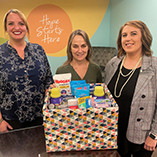 Northwestern’s Social Workers Association of Tomorrow Give Donations for Compassion in Action Dignity Drive to YWCA Enid