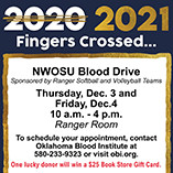 OBI Blood Drive looking for 130 donors Dec. 3-4