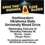 OBI Blood Drive Looking for 85 Donors Feb. 15-16