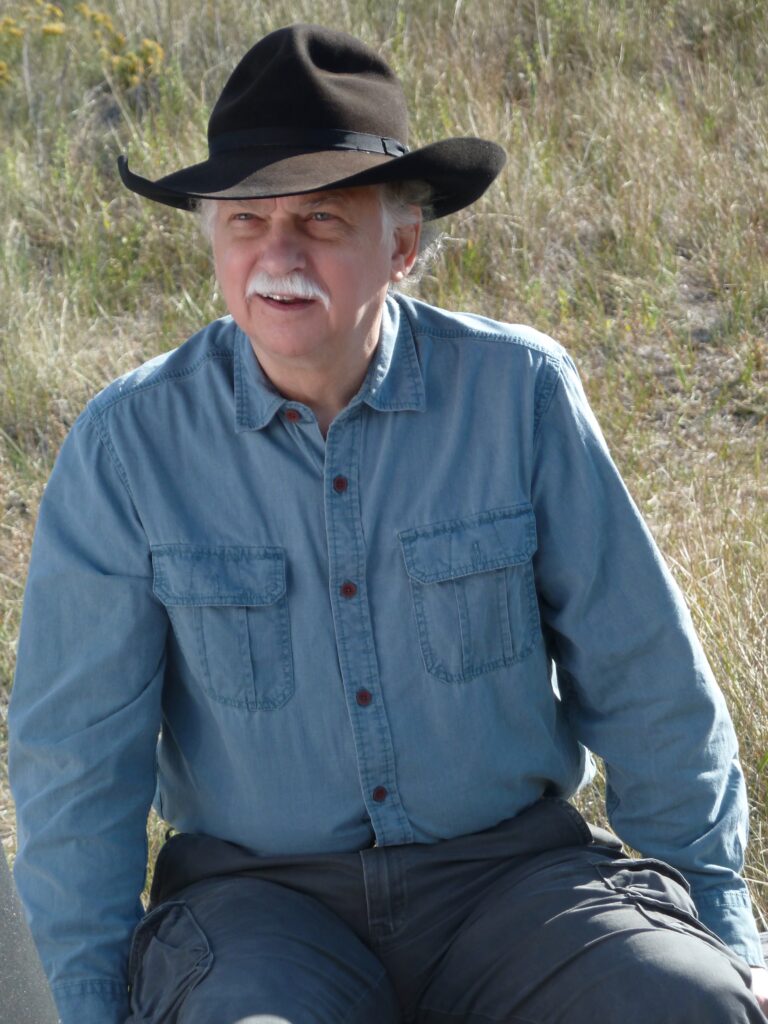 Dr. Hardaway talks on set of a documentary in Montana in 2021.