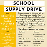 School Supply Drive Underway